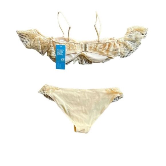 H&M 2-Piece Mesh Bikini Swimsuit 8 10 New - Picture 9 of 10